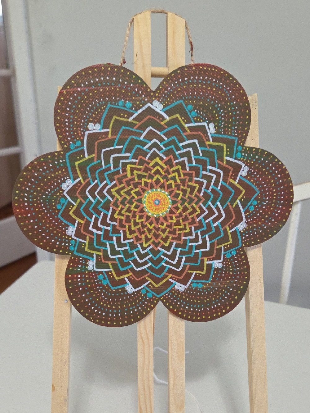 Hand-Painted Mandala - Original Art🎨